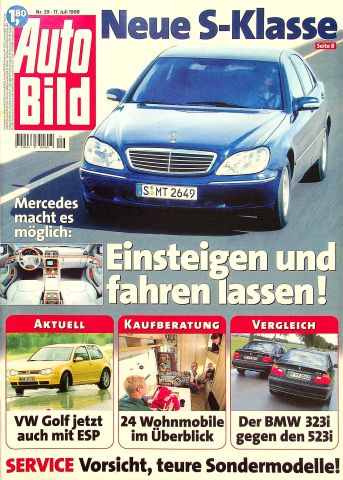 Deckblatt Auto Bild (29/1998)